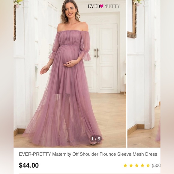 Ever Pretty Mesh Maternity Dress - Picture 4 of 4